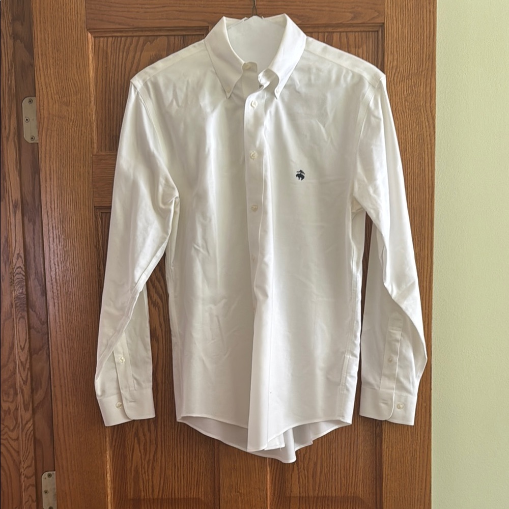 Brooks Brothers White Dress Shirt Classic Long Sleeve